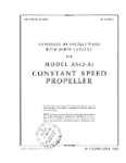 Aeroproducts Propeller Models A542-A1 Handbook Of Instructions With Parts (part# 03-20EA-1)