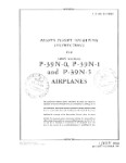 Bell P-39N-0, P-39N-1, P-39N-5 1944 Flight Manual (part# 01-110FM-1)